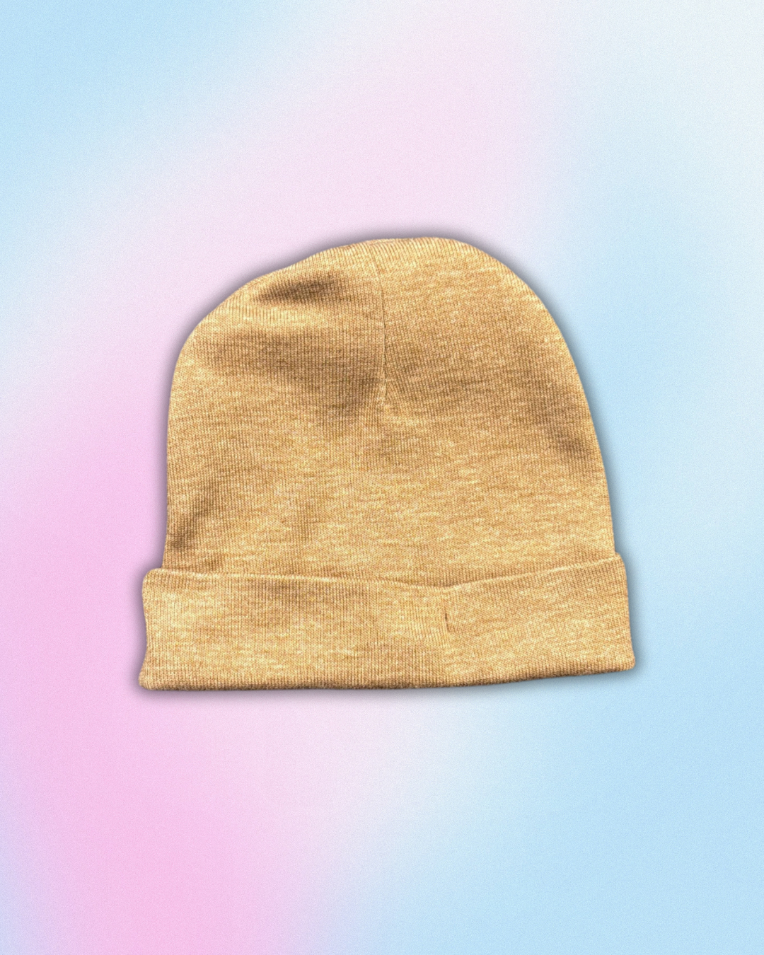 Cozy Knit Cuffed Beanie – Warm Beige Winter Hat