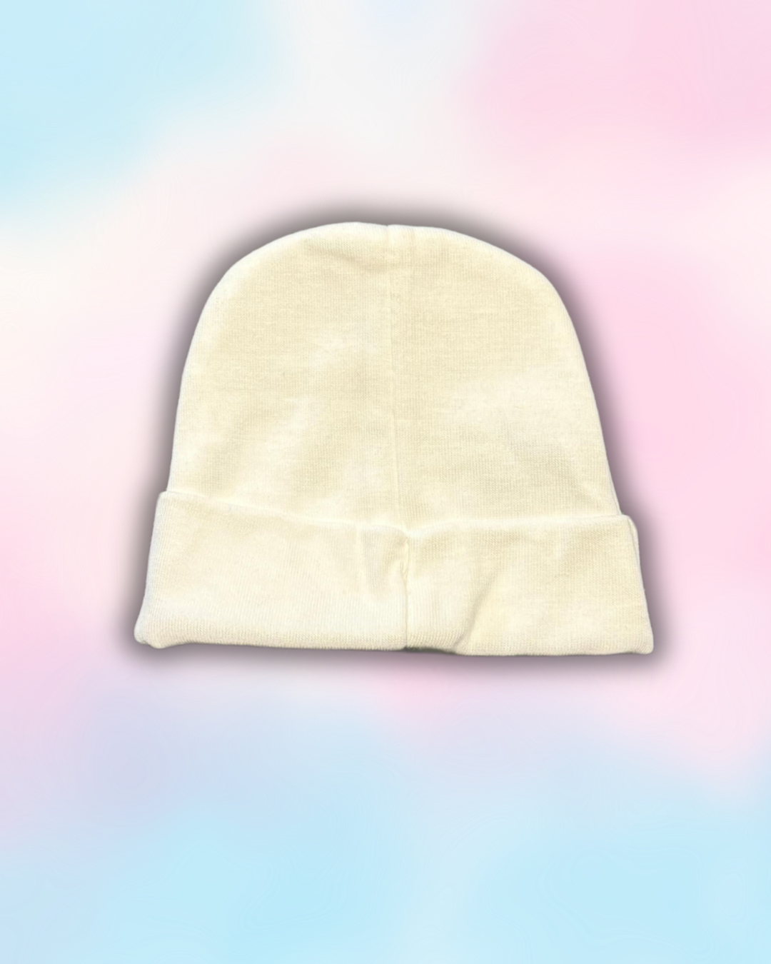 Classic Cuffed Beanie – Soft Ivory Knit Winter Hat