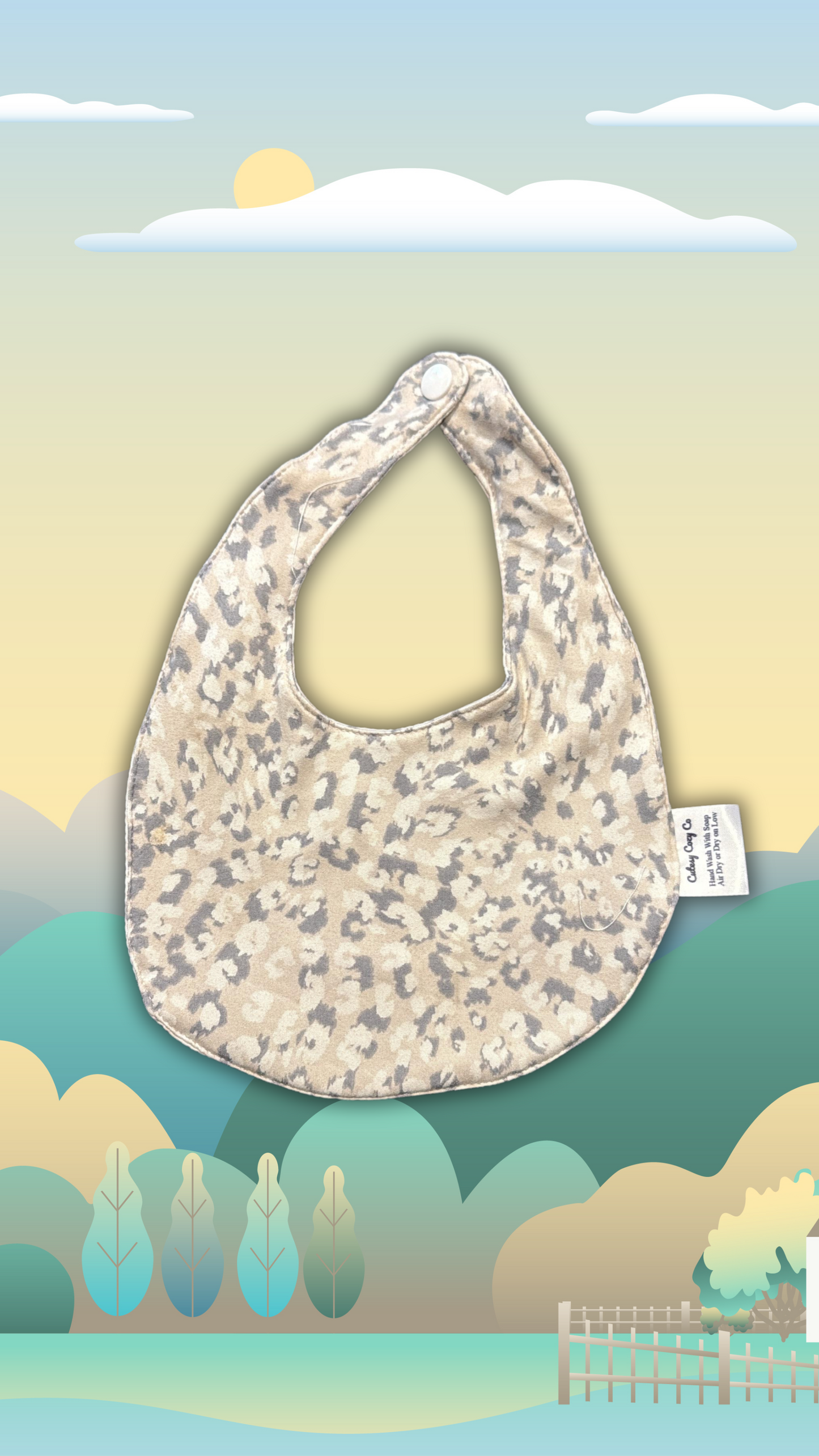 Leopard Print Baby Bib