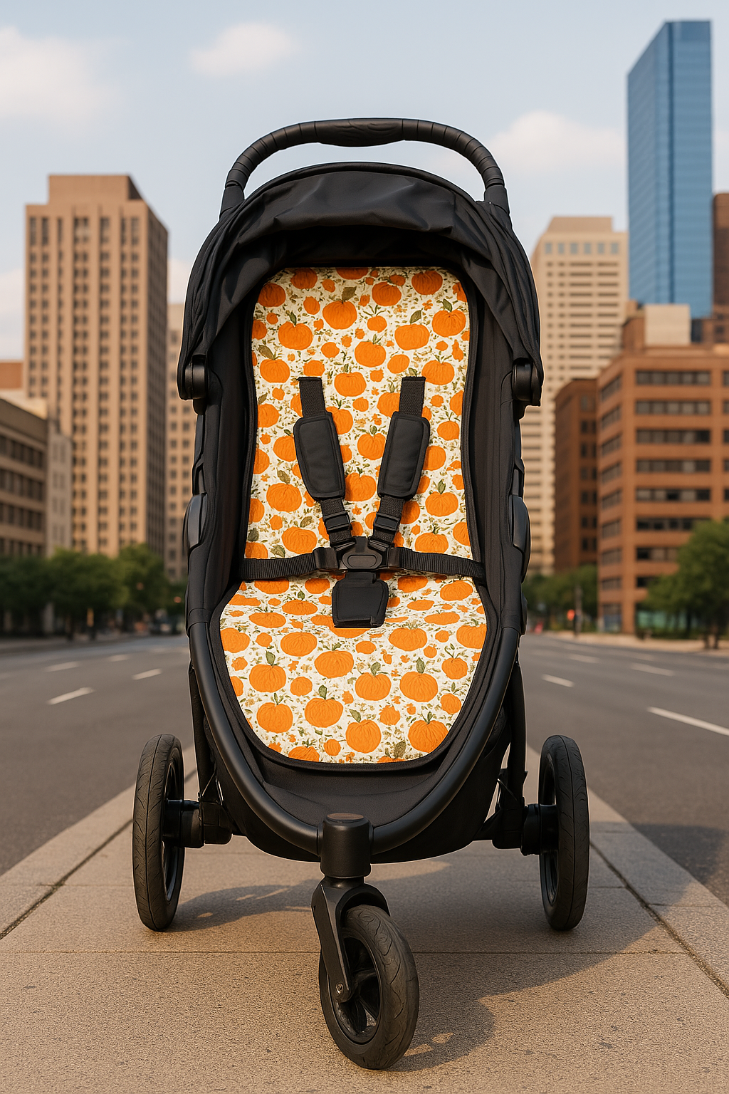 Halloween Pumpkin Stroller Liner