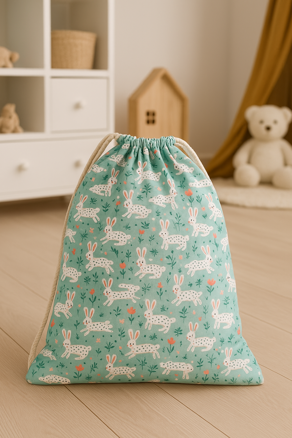 Waterproof Cute Rabbit Design Laundry Bags