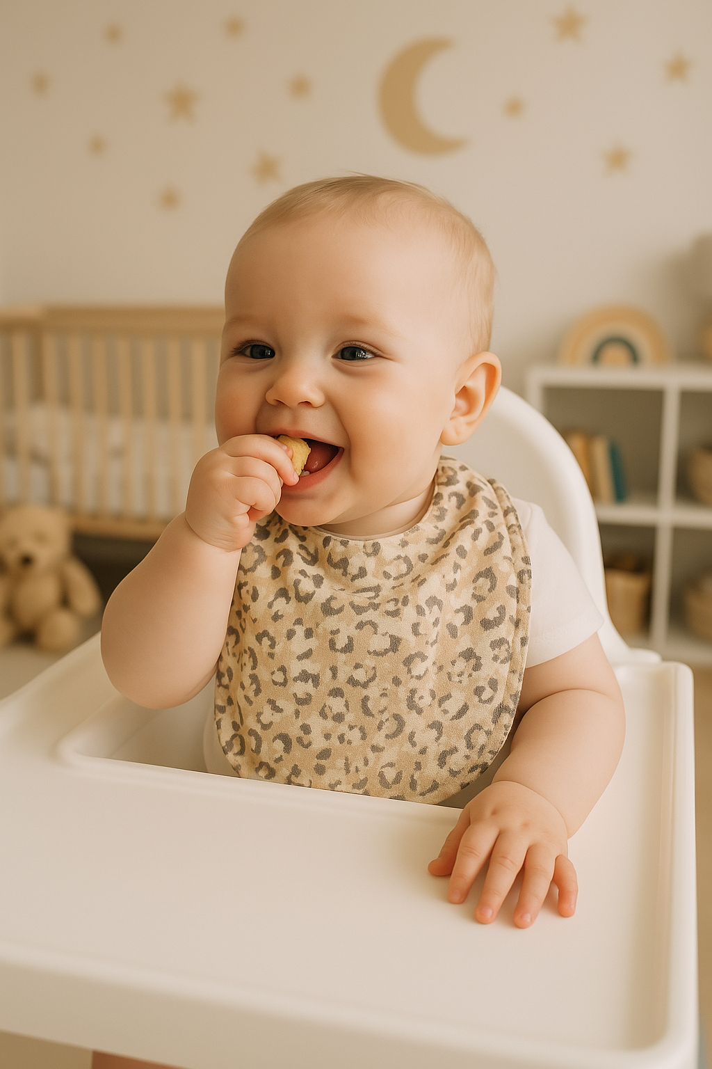 Leopard Print Baby Bib