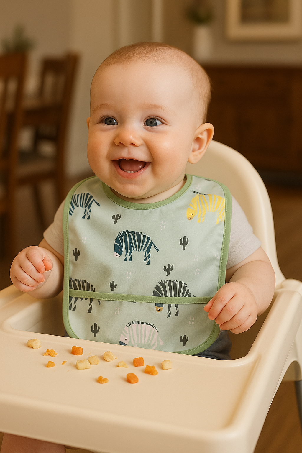 Zippy Zebra Baby Bib