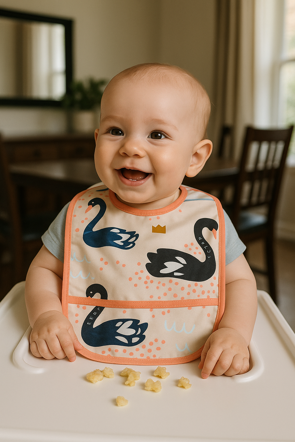 Swanling Snack Baby Bib