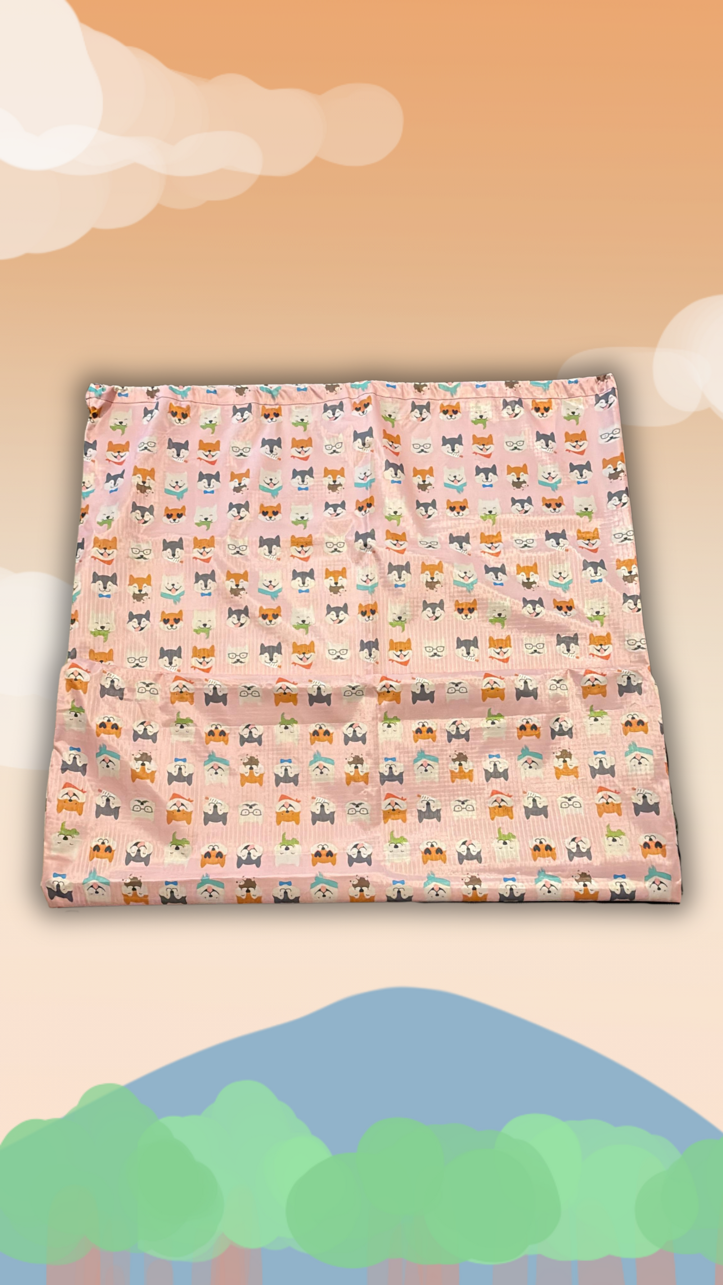 Waterproof Cute Puppy Faces Laundry Bags