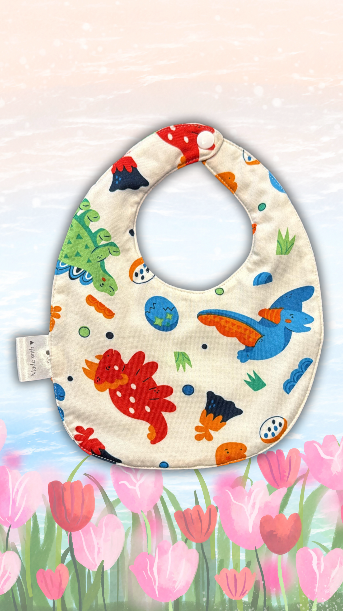 Dino and Friends Design Baby Bib