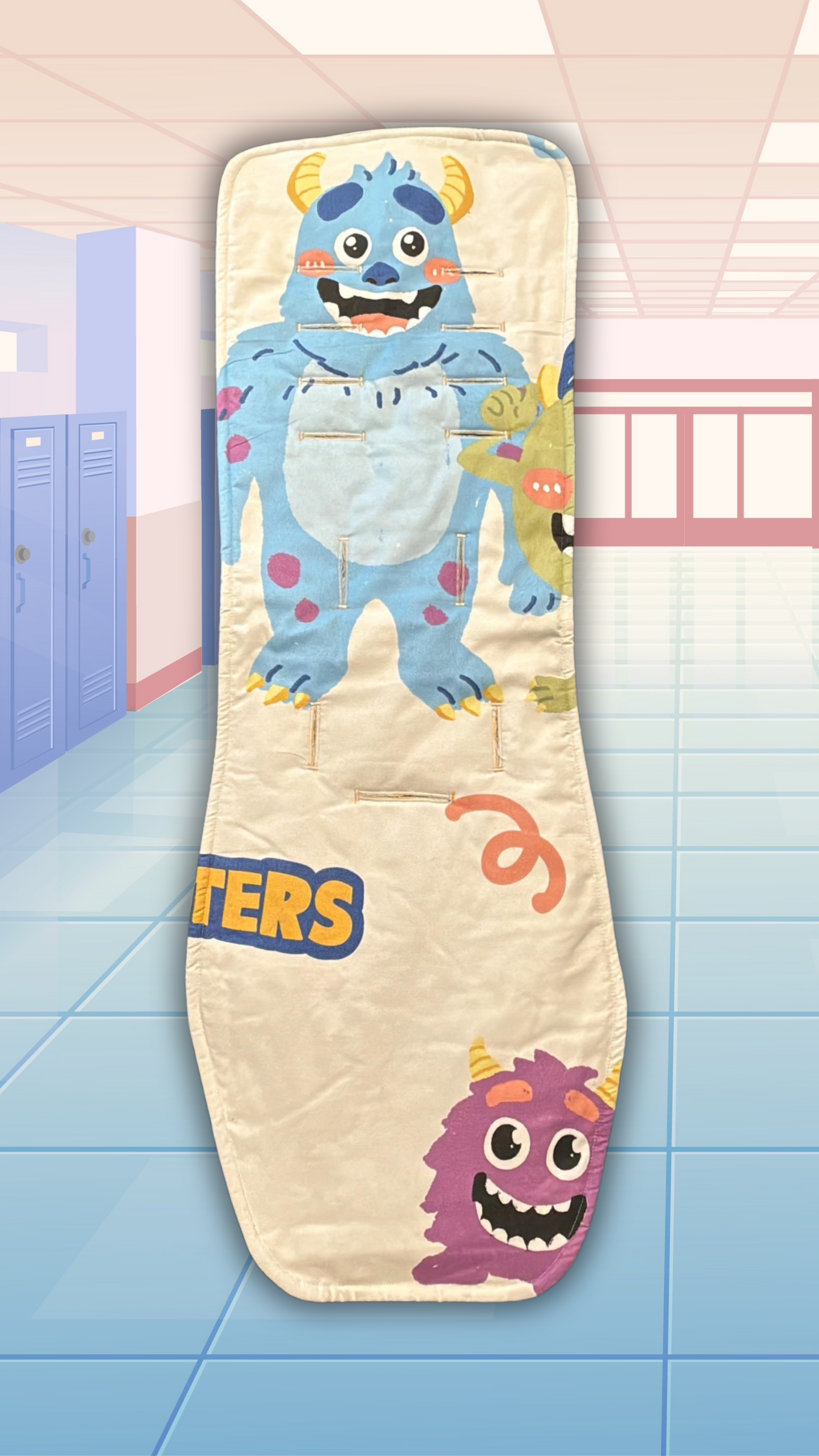 Cookie Monster Themed Stroller Liner