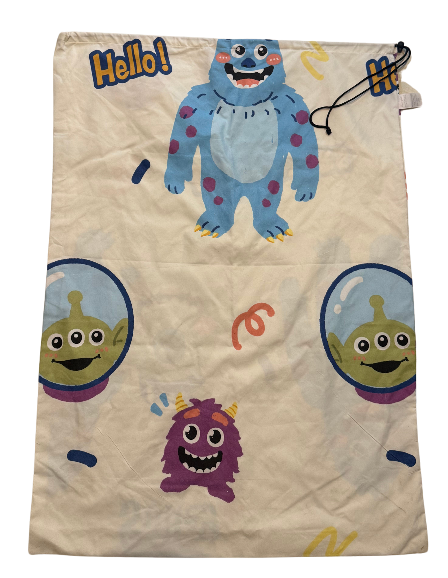 Spaced Themed Fabric Laundry Bag