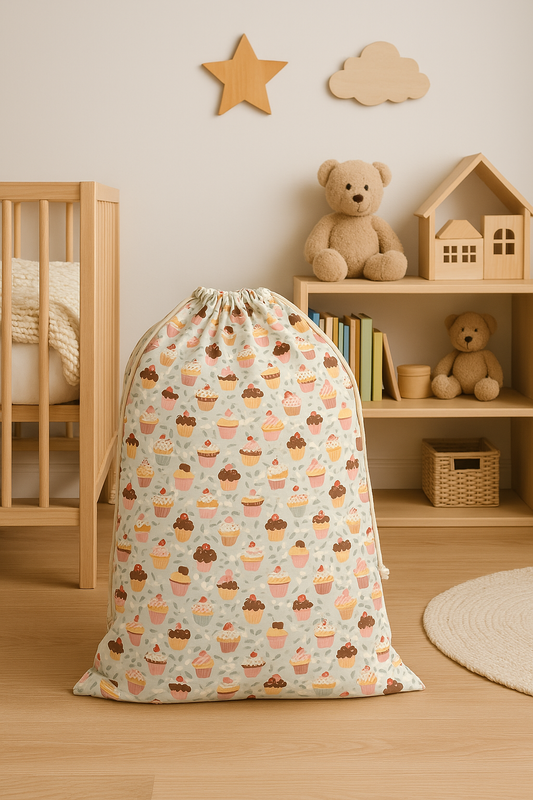 Waterproof Mini Cupcakes Design Laundry Bags
