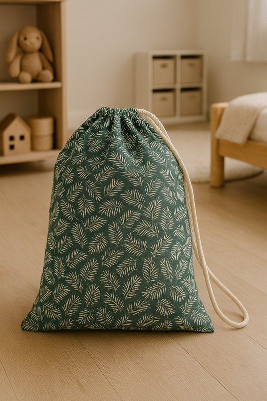 Waterproof Tropical Leaf Print Laundry Bags