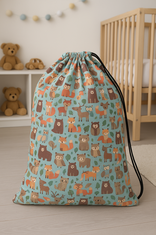 Waterproof Woodland Friends Laundry Bags