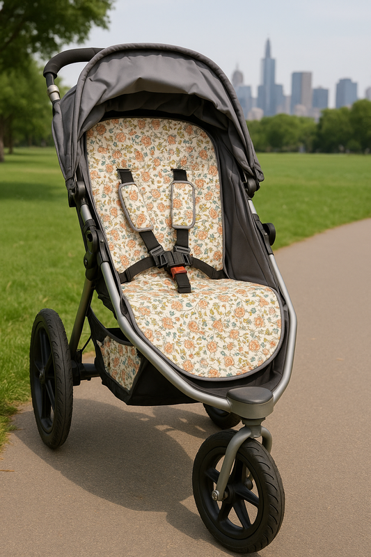 Cozy Tiny Blooms Stroller Liner