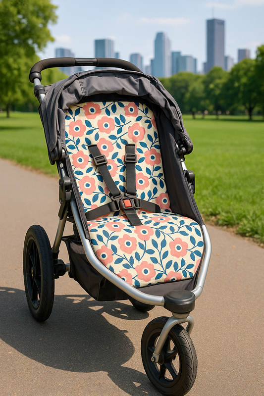 Fresh Blooms Stroller Liner